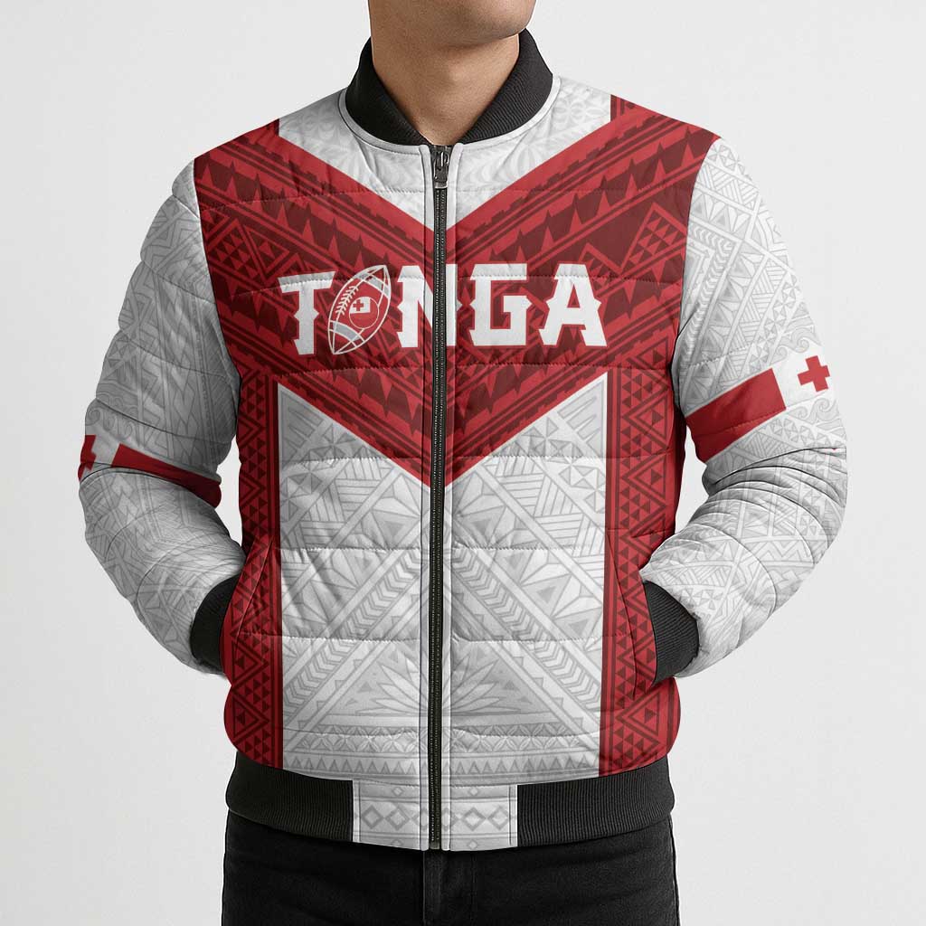 Tonga Rugby Custom Bomber Puffer Jacket Tonga Sea Eagles Go Champions