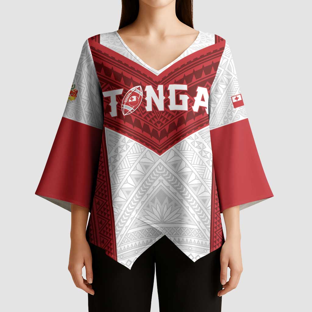 Tonga Rugby Custom Kimono Sleeve Blouse Tonga Sea Eagles Go Champions