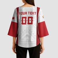 Tonga Rugby Custom Kimono Sleeve Blouse Tonga Sea Eagles Go Champions