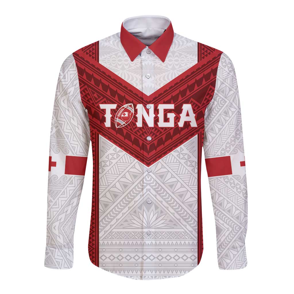 Tonga Rugby Custom Long Sleeve Button Shirt Tonga Sea Eagles Go Champions