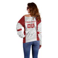 Tonga Rugby Custom Off Shoulder Sweater Tonga Sea Eagles Go Champions