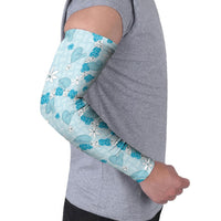 Hawaii Anthurium Tiare Pikake Lei Arm Sleeves UliUli Lauhala Art Pattern LT01 - Polynesian Pride