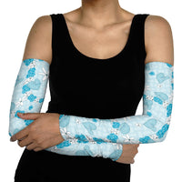 Hawaii Anthurium Tiare Pikake Lei Arm Sleeves UliUli Lauhala Art Pattern LT01 - Polynesian Pride