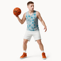 Hawaii Anthurium Tiare Pikake Lei Basketball Jersey UliUli Lauhala Art Pattern LT01 - Polynesian Pride