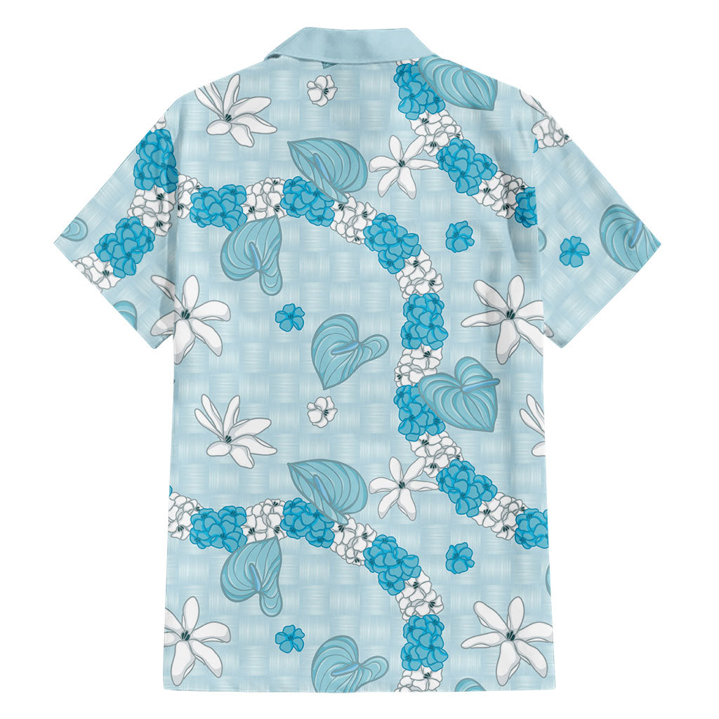 Hawaii Anthurium Tiare Pikake Lei Family Matching Puletasi and Hawaiian Shirt UliUli Lauhala Art Pattern LT01 - Polynesian Pride