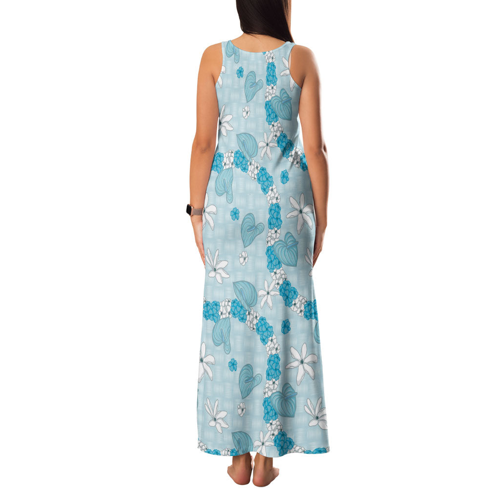 Hawaii Anthurium Tiare Pikake Lei Family Matching Tank Maxi Dress and Hawaiian Shirt UliUli Lauhala Art Pattern LT01 - Polynesian Pride
