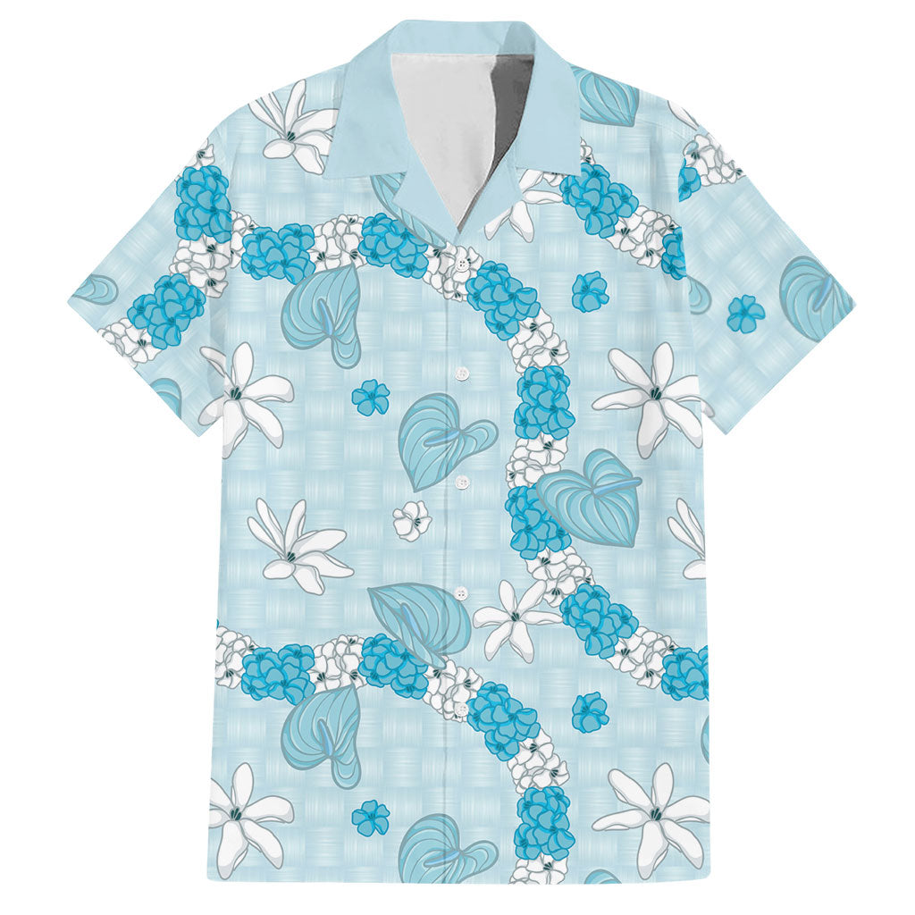 Hawaii Anthurium Tiare Pikake Lei Hawaiian Shirt UliUli Lauhala Art Pattern