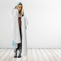 Hawaii Anthurium Tiare Pikake Lei Hooded Blanket UliUli Lauhala Art Pattern