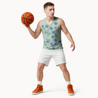 Hawaii Anthurium Tiare Pikake Lei Basketball Jersey Omaomao Lauhala Art Pattern LT01 - Polynesian Pride