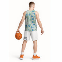 Hawaii Anthurium Tiare Pikake Lei Basketball Jersey Omaomao Lauhala Art Pattern LT01 - Polynesian Pride