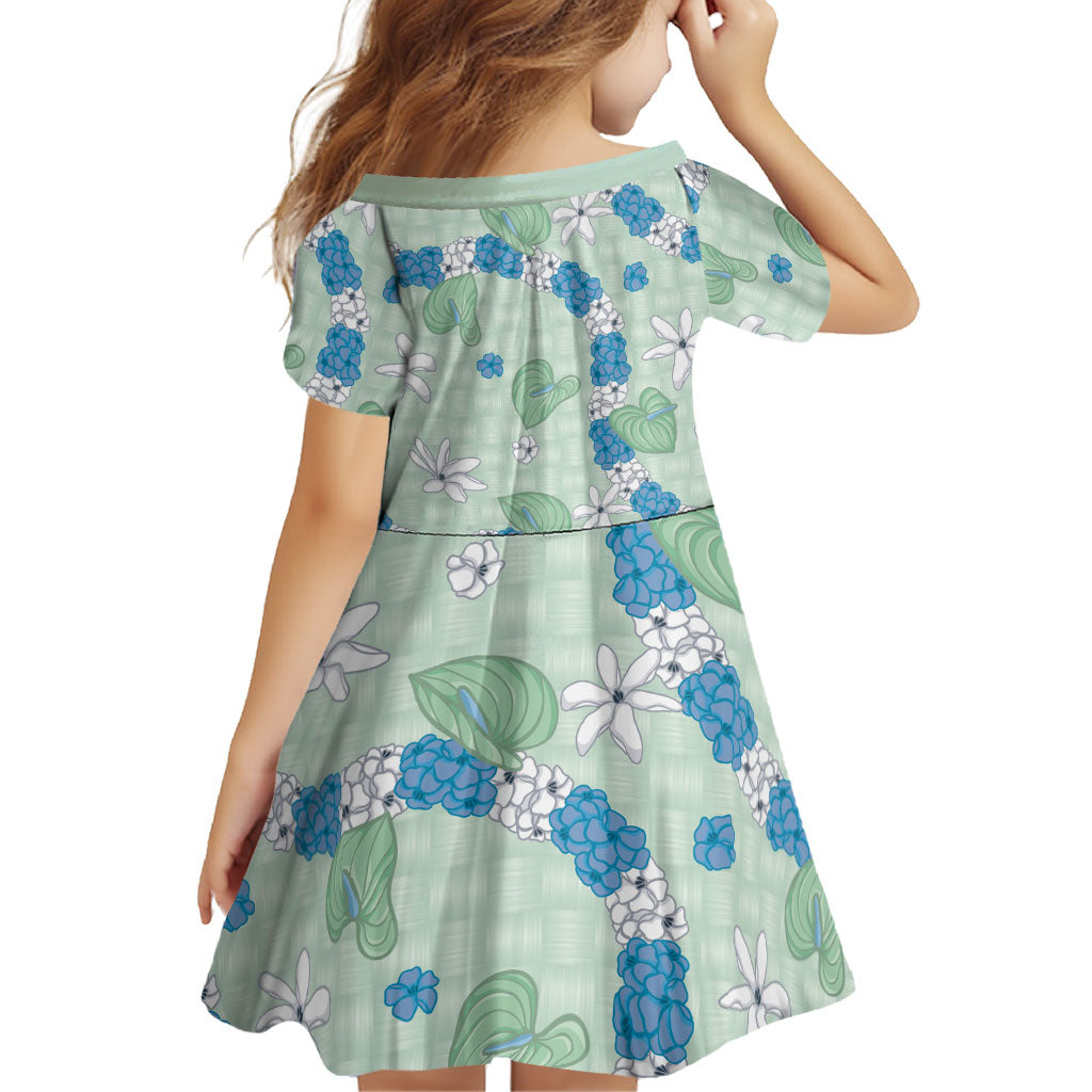 Hawaii Anthurium Tiare Pikake Lei Family Matching Short Sleeve Bodycon Dress and Hawaiian Shirt Omaomao Lauhala Art Pattern