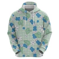 Hawaii Anthurium Tiare Pikake Lei Hoodie Omaomao Lauhala Art Pattern LT01 - Polynesian Pride
