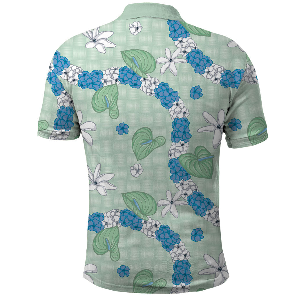 Hawaii Anthurium Tiare Pikake Lei Polo Shirt Omaomao Lauhala Art Pattern LT01 - Polynesian Pride