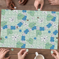 Hawaii Anthurium Tiare Pikake Lei Puzzle Omaomao Lauhala Art Pattern LT01 - Polynesian Pride
