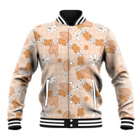 Hawaii Anthurium Tiare Pikake Lei Baseball Jacket Alani Lauhala Art Pattern