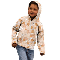 Hawaii Anthurium Tiare Pikake Lei Kid Hoodie Alani Lauhala Art Pattern LT01 - Polynesian Pride