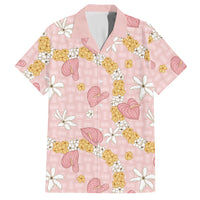 Hawaii Anthurium Tiare Pikake Lei Hawaiian Shirt Akala Lauhala Art Pattern