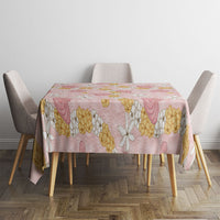 Hawaii Anthurium Tiare Pikake Lei Tablecloth Akala Lauhala Art Pattern LT01 - Polynesian Pride