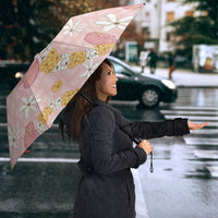 Hawaii Anthurium Tiare Pikake Lei Umbrella Akala Lauhala Art Pattern LT01 - Polynesian Pride