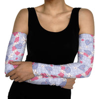 Hawaii Anthurium Tiare Pikake Lei Arm Sleeves Poni Lauhala Art Pattern