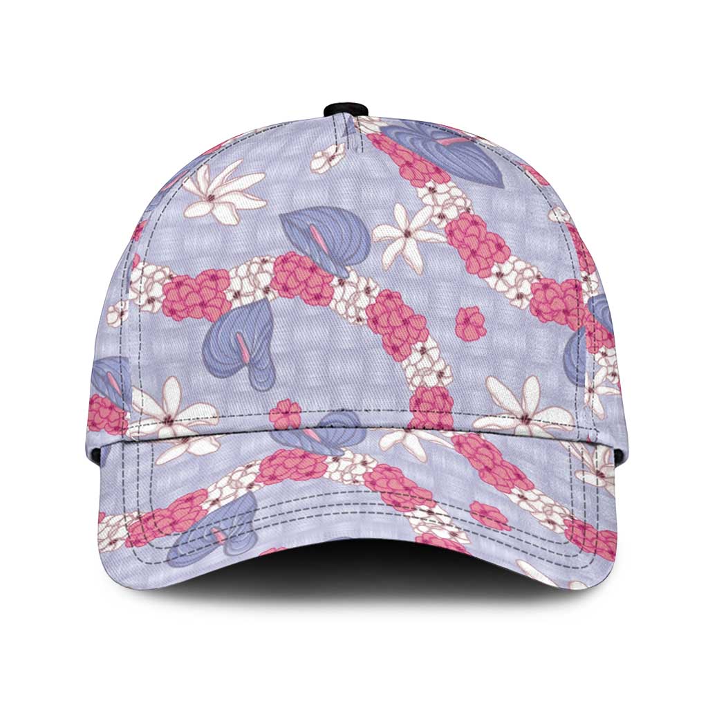 Hawaii Anthurium Tiare Pikake Lei Classic Cap Poni Lauhala Art Pattern