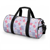 Hawaii Anthurium Tiare Pikake Lei Duffle Bag Poni Lauhala Art Pattern LT01 - Polynesian Pride