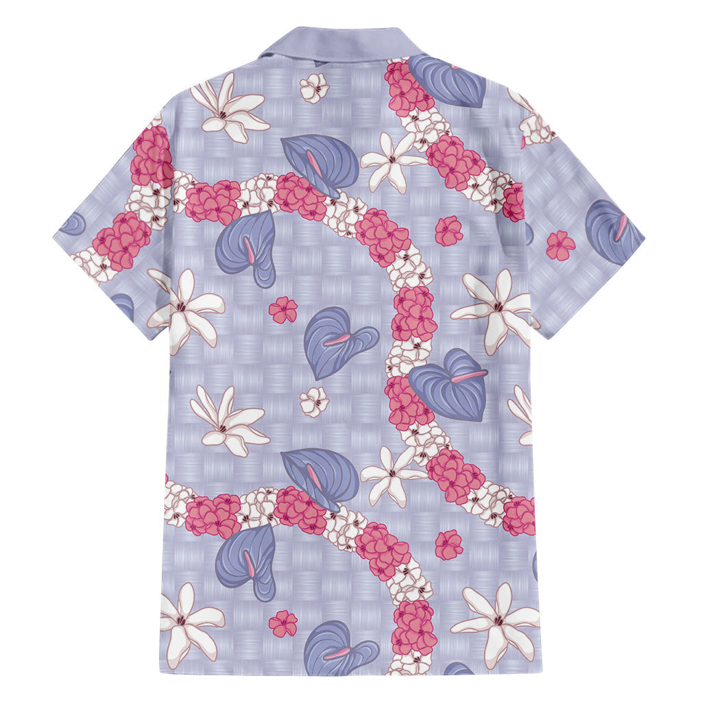 Hawaii Anthurium Tiare Pikake Lei Hawaiian Shirt Poni Lauhala Art Pattern LT01 - Polynesian Pride