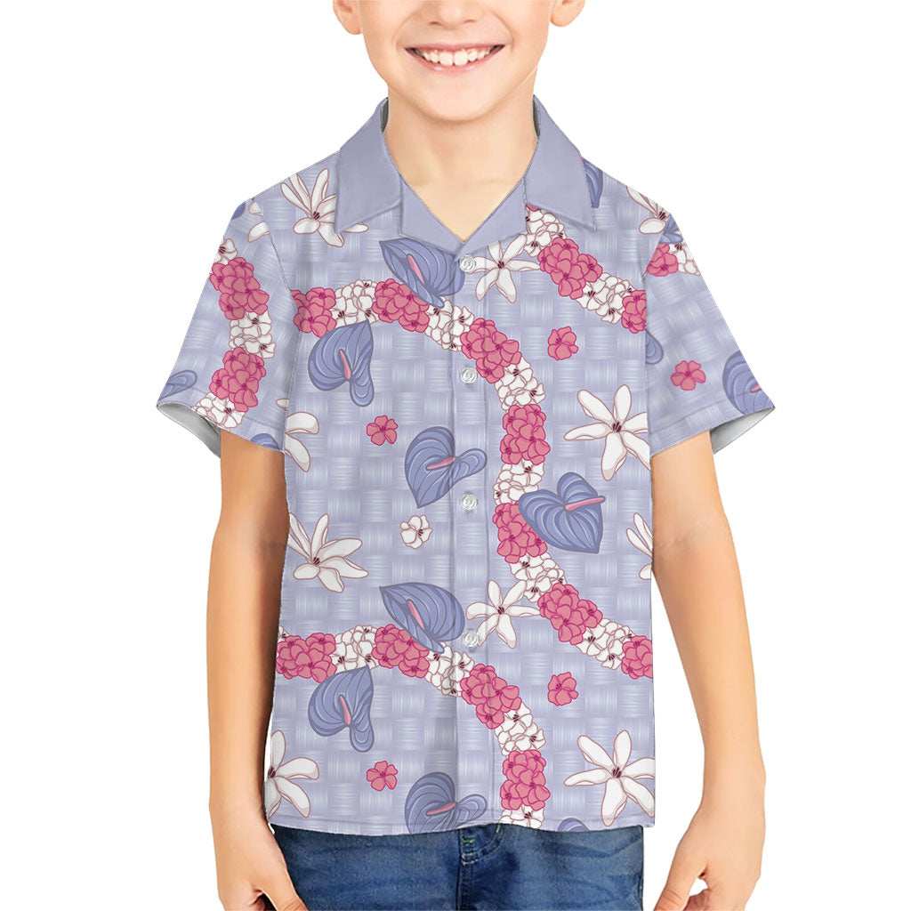 Hawaii Anthurium Tiare Pikake Lei Hawaiian Shirt Poni Lauhala Art Pattern LT01 - Polynesian Pride