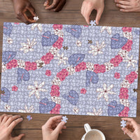 Hawaii Anthurium Tiare Pikake Lei Puzzle Poni Lauhala Art Pattern LT01 - Polynesian Pride