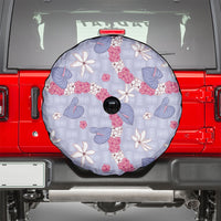 Hawaii Anthurium Tiare Pikake Lei Spare Tire Cover Poni Lauhala Art Pattern LT01 - Polynesian Pride