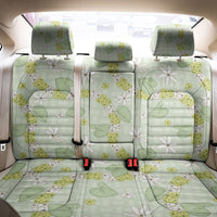 Hawaii Anthurium Tiare Pikake Lei Back Car Seat Cover Sage Green Lauhala Art Pattern LT01 - Polynesian Pride