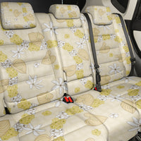 Hawaii Anthurium Tiare Pikake Lei Back Car Seat Cover Melemele Lauhala Art Pattern LT01 - Polynesian Pride