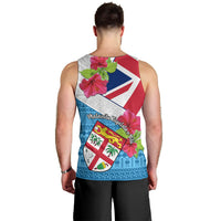 Fiji Day Men Tank Top Fijian Hibiscus Special Version LT01 - Polynesian Pride