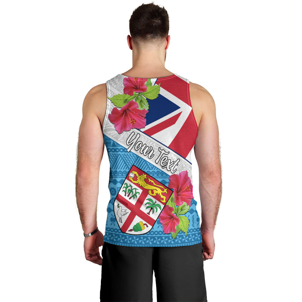 Personalised Fiji Day Men Tank Top Fijian Hibiscus Special Version LT01 - Polynesian Pride