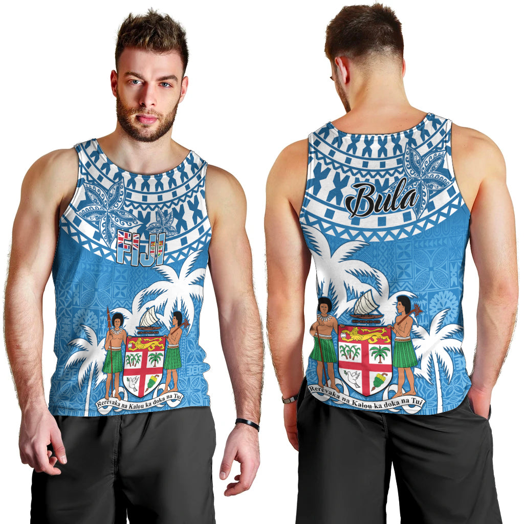 Fiji Men Tank Top Bula Fijian Tapa Pattern LT01 - Polynesian Pride