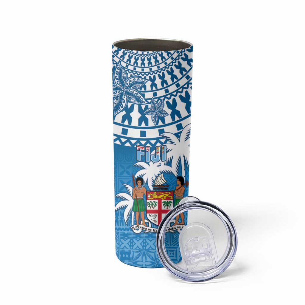 Fiji Skinny Tumbler Bula Fijian Tapa Pattern