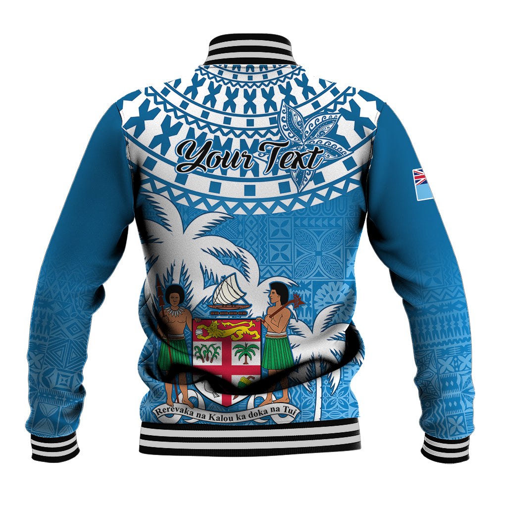 Personalised Fiji Baseball Jacket Bula Fijian Tapa Pattern LT01 - Polynesian Pride
