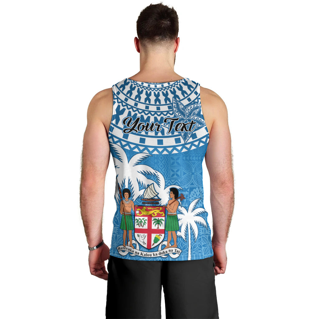 Personalised Fiji Men Tank Top Bula Fijian Tapa Pattern LT01 - Polynesian Pride