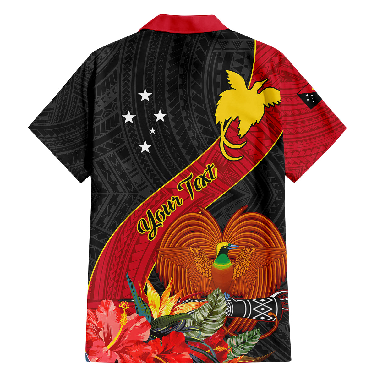 Personalised Papua New Guinea Kid Hawaiian Shirt Bird Of Paradise With Tropical Flower LT01 - Polynesian Pride