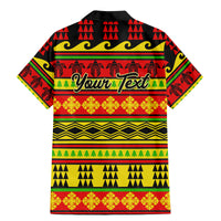 Custom Hawaii Christmas Family Matching Mermaid Dress and Hawaiian Shirt Hawaiian Quilt Pattern Reggae Version LT01 - Polynesian Pride