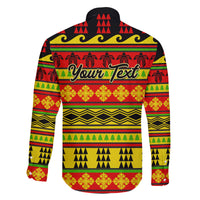 Custom Hawaii Christmas Family Matching Tank Maxi Dress and Hawaiian Shirt Hawaiian Quilt Pattern Reggae Version LT01 - Polynesian Pride