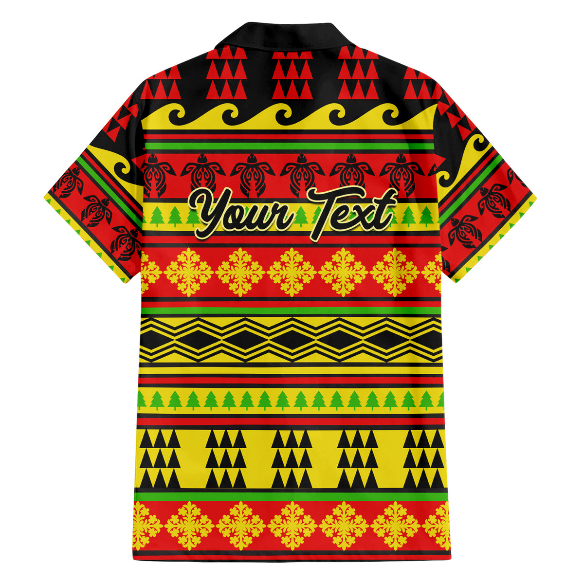 Custom Hawaii Christmas Hawaiian Shirt Hawaiian Quilt Pattern Reggae Version LT01 - Polynesian Pride
