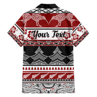 Custom New Zealand Christmas Family Matching Off Shoulder Maxi Dress and Hawaiian Shirt Maori Meri Kirihimete Moko LT01 - Polynesian Pride