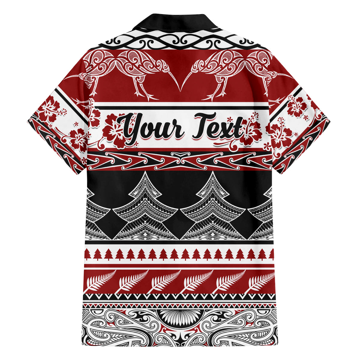 Custom New Zealand Christmas Family Matching Off Shoulder Short Dress and Hawaiian Shirt Maori Meri Kirihimete Moko LT01 - Polynesian Pride