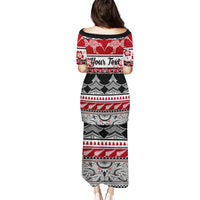 Custom New Zealand Christmas Puletasi Maori Meri Kirihimete Moko LT01 - Polynesian Pride