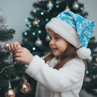 Tahiti Ninamu Tiare Floral Christmas Santa Hat Monstera Palm Tropical Leaves - Polynesian Pride