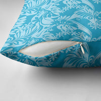 Tahiti Ninamu Tiare Floral Pillow Cover Monstera Palm Tropical Leaves - Polynesian Pride