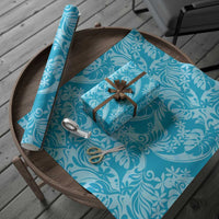 Tahiti Ninamu Tiare Floral Wrapping Paper Monstera Palm Tropical Leaves - Polynesian Pride