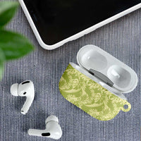 Tahiti Olive Tiare Floral AirPods Case Monstera Palm Tropical Leaves - Polynesian Pride
