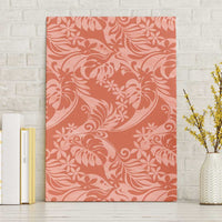 Tahiti Puatou Tiare Floral Canvas Wall Art Monstera Palm Tropical Leaves - Polynesian Pride